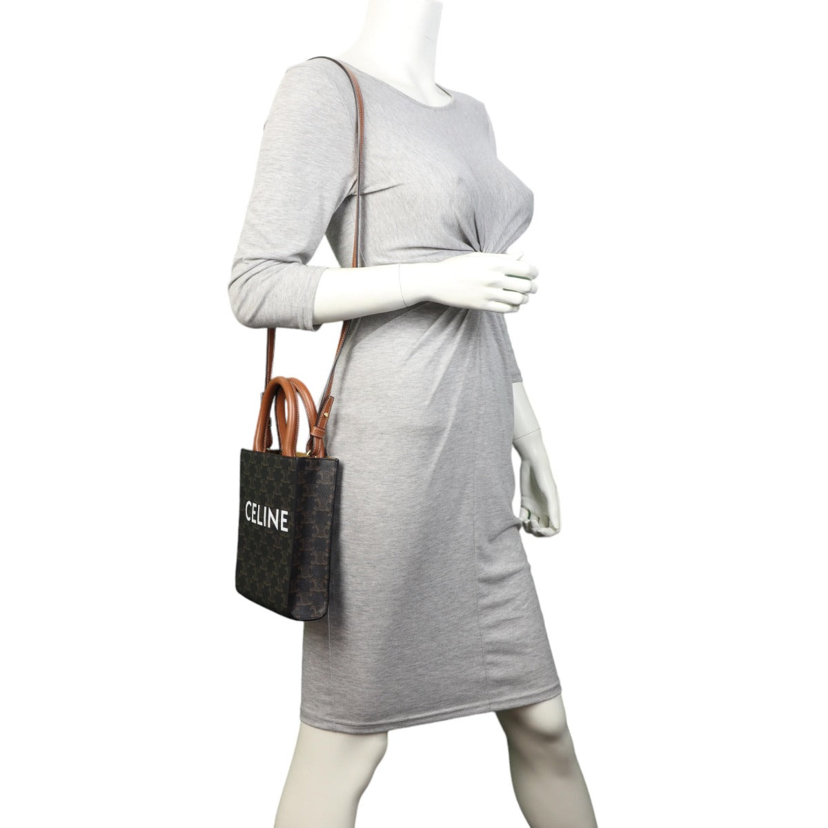 Celine Triomphe Vertical Cabas Tote Mini