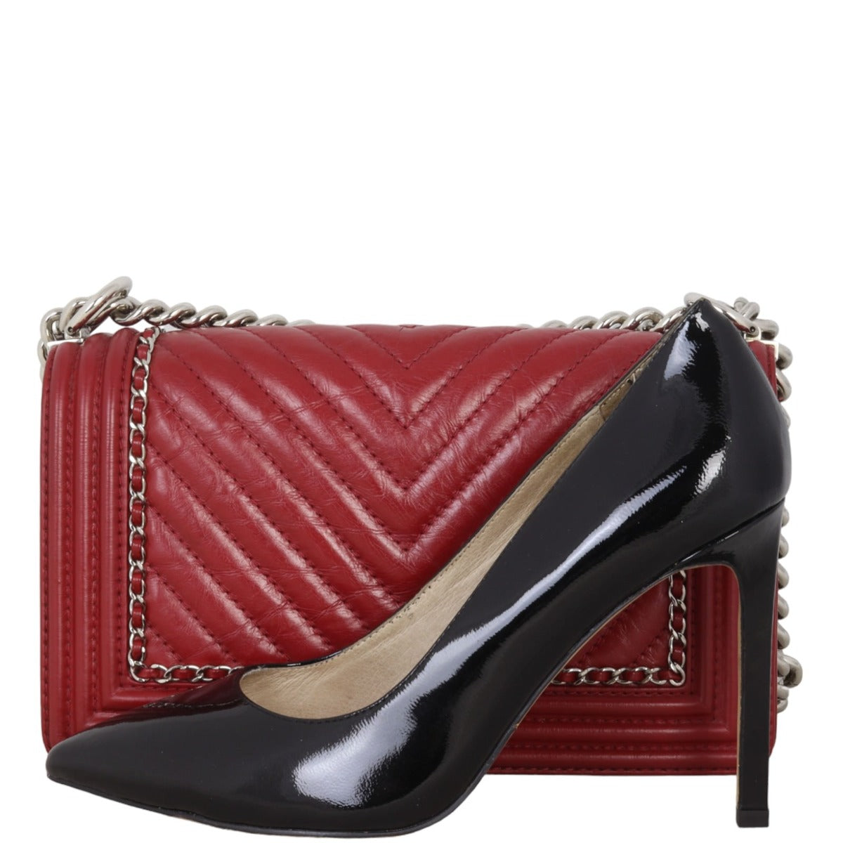 Chanel Boy Old Medium Chevron Chain