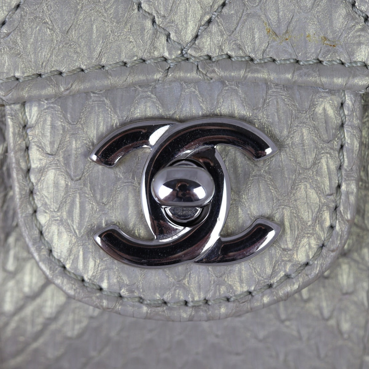 Chanel Python Flap Bag Extra Mini | Gold