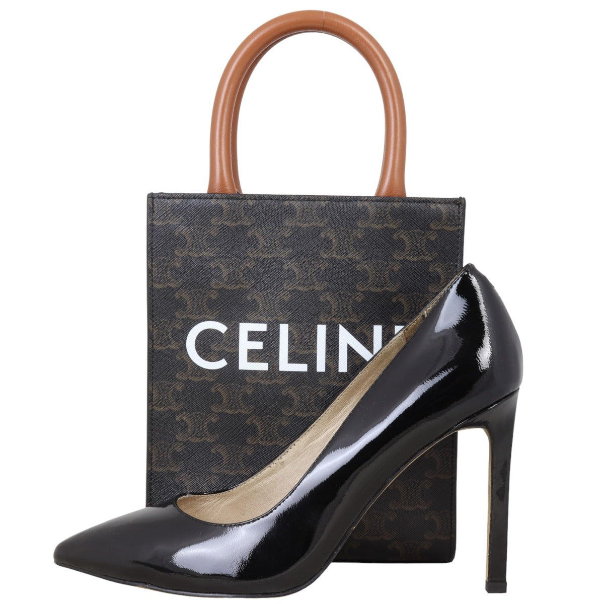 Celine Triomphe Vertical Cabas Tote Mini