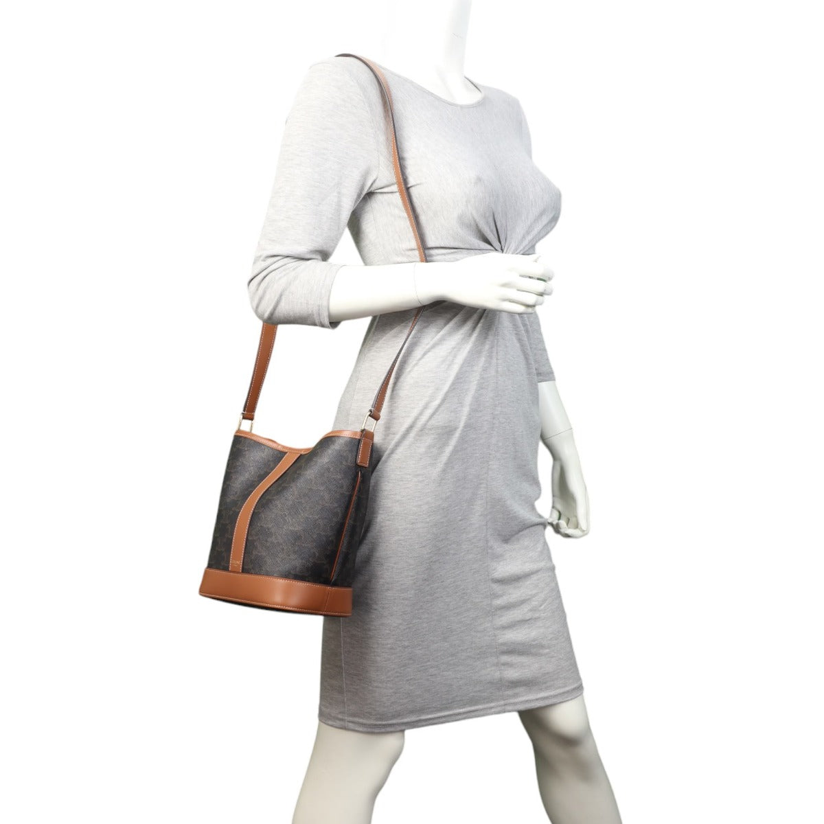 Celine Triomphe Bucket Bag Small