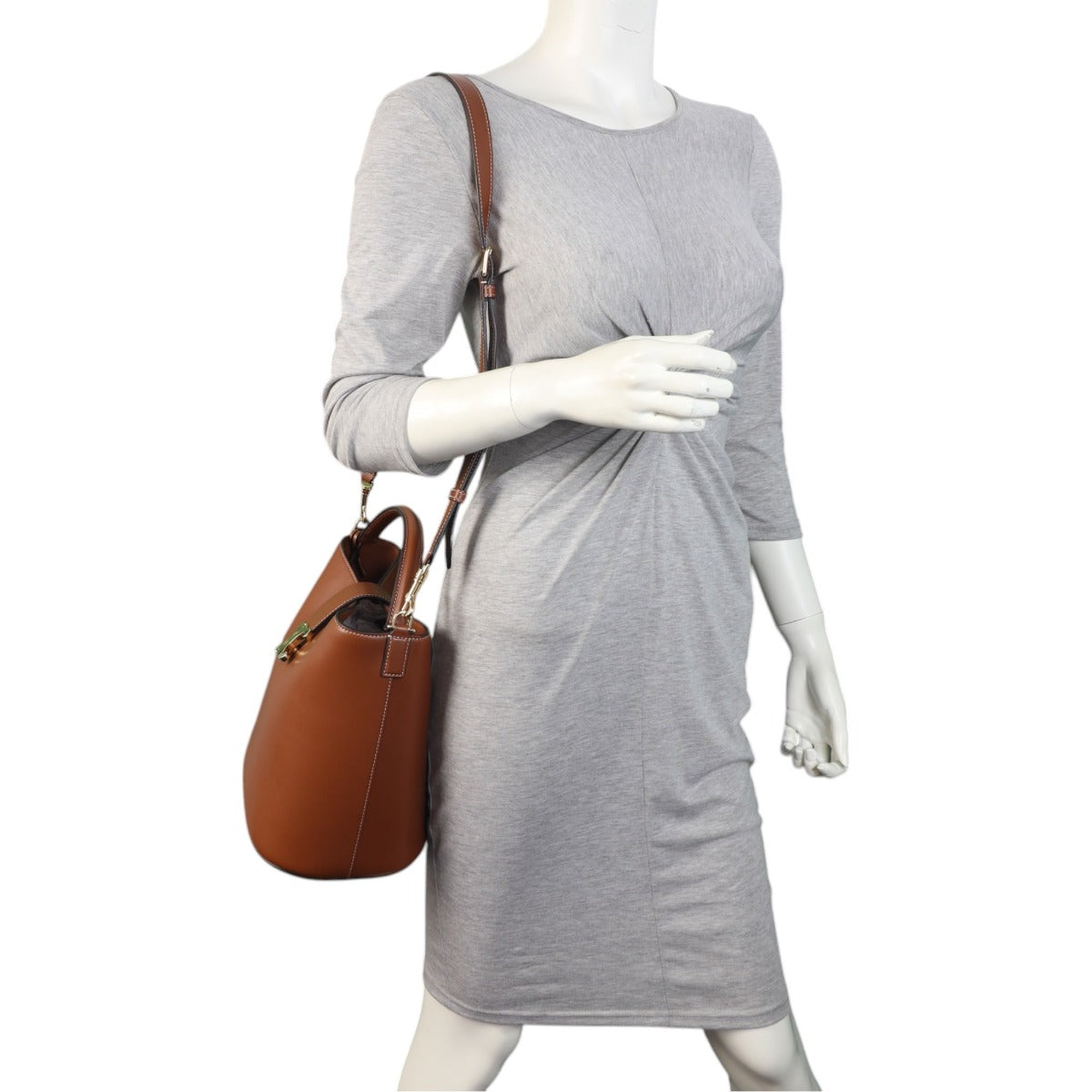 Celine Louise Triomphe Bucket Bag Medium