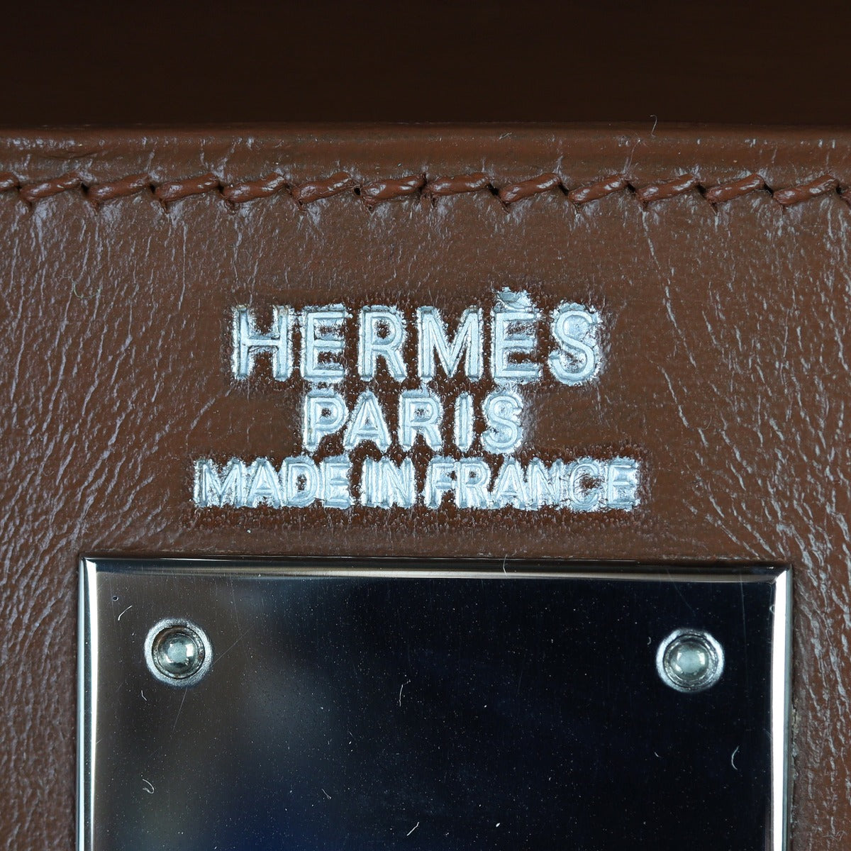 Hermes Kelly 32 Sellier Box Interior Stamp