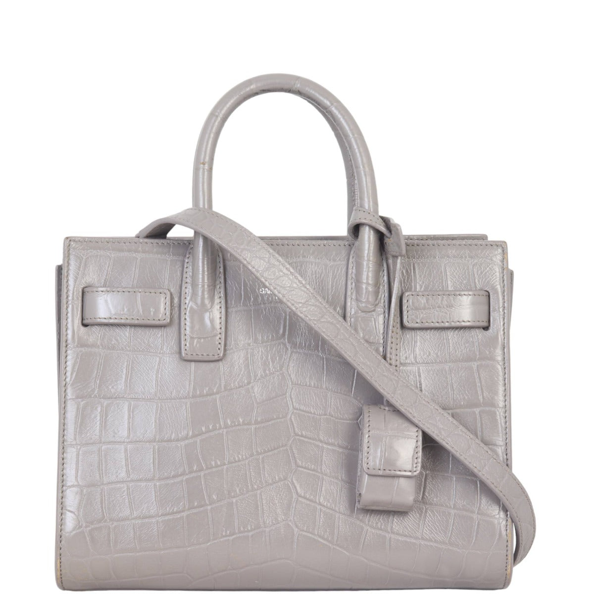 Saint Laurent Sac de Jour Nano Croc-Embossed
