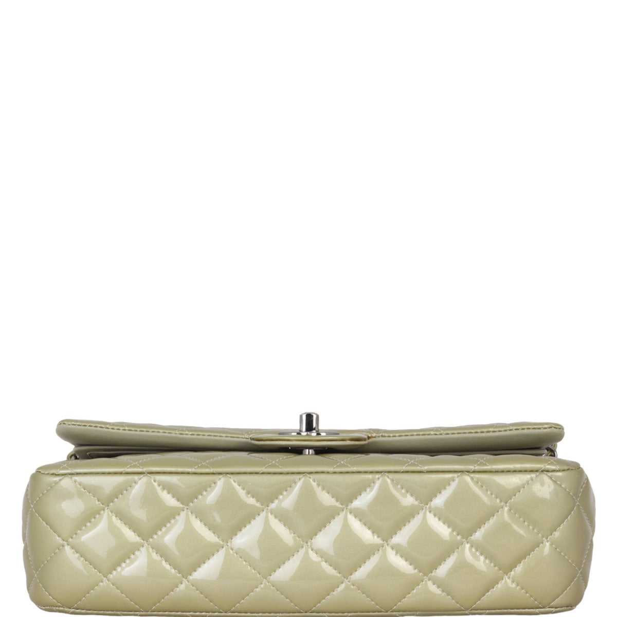 Chanel Classic Double Flap Medium Patent | Metallic Champagne