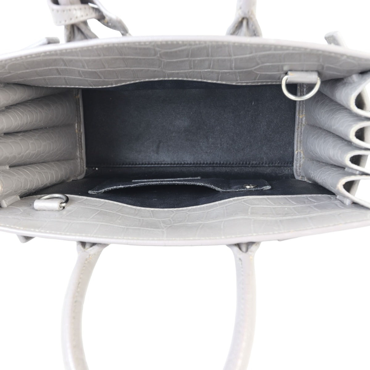 Saint Laurent Sac de Jour Nano Croc-Embossed