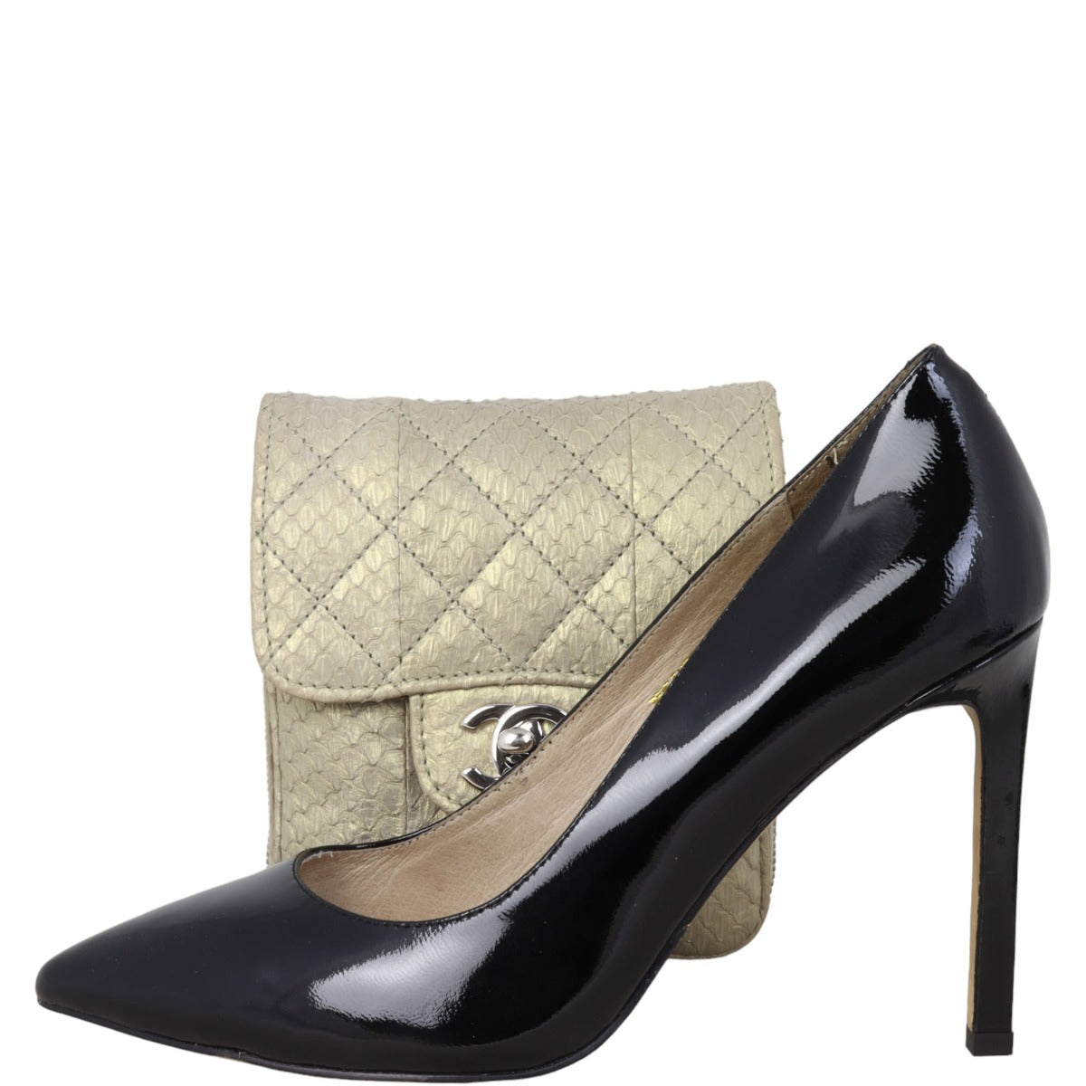 Chanel Python Flap Bag Extra Mini | Gold Diamond