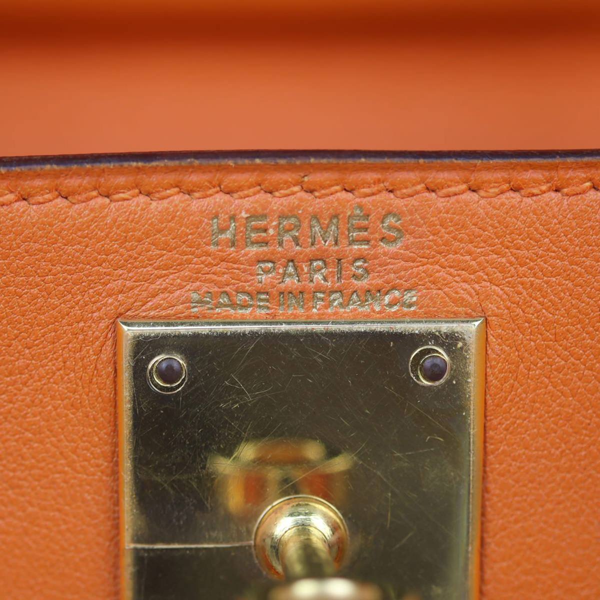 Hermes Kelly 28 Retourne Swift Interior Stamp