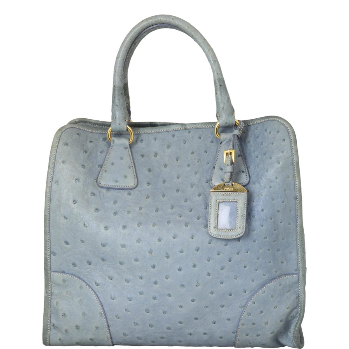 Prada Double Bag Ostrich