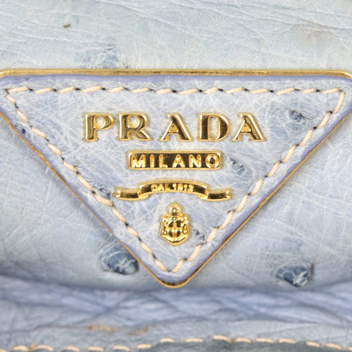 Prada Double Bag Ostrich