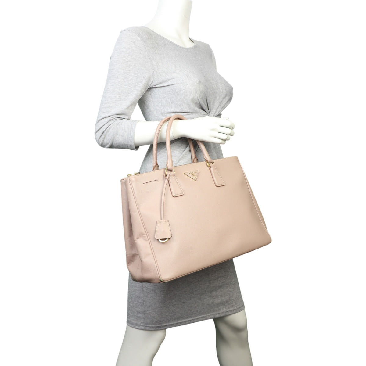 Prada Saffiano Lux Galleria Double Zip Tote Large