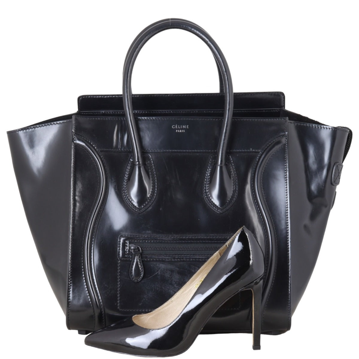 Celine Mini Luggage Tote Patent