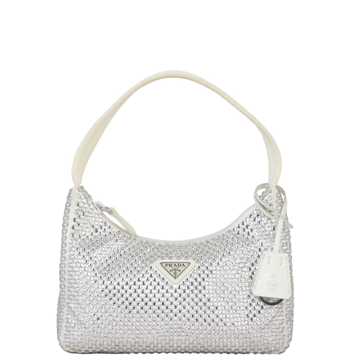 Prada Re-Edition 2000 Satin Crystal Mini Bag