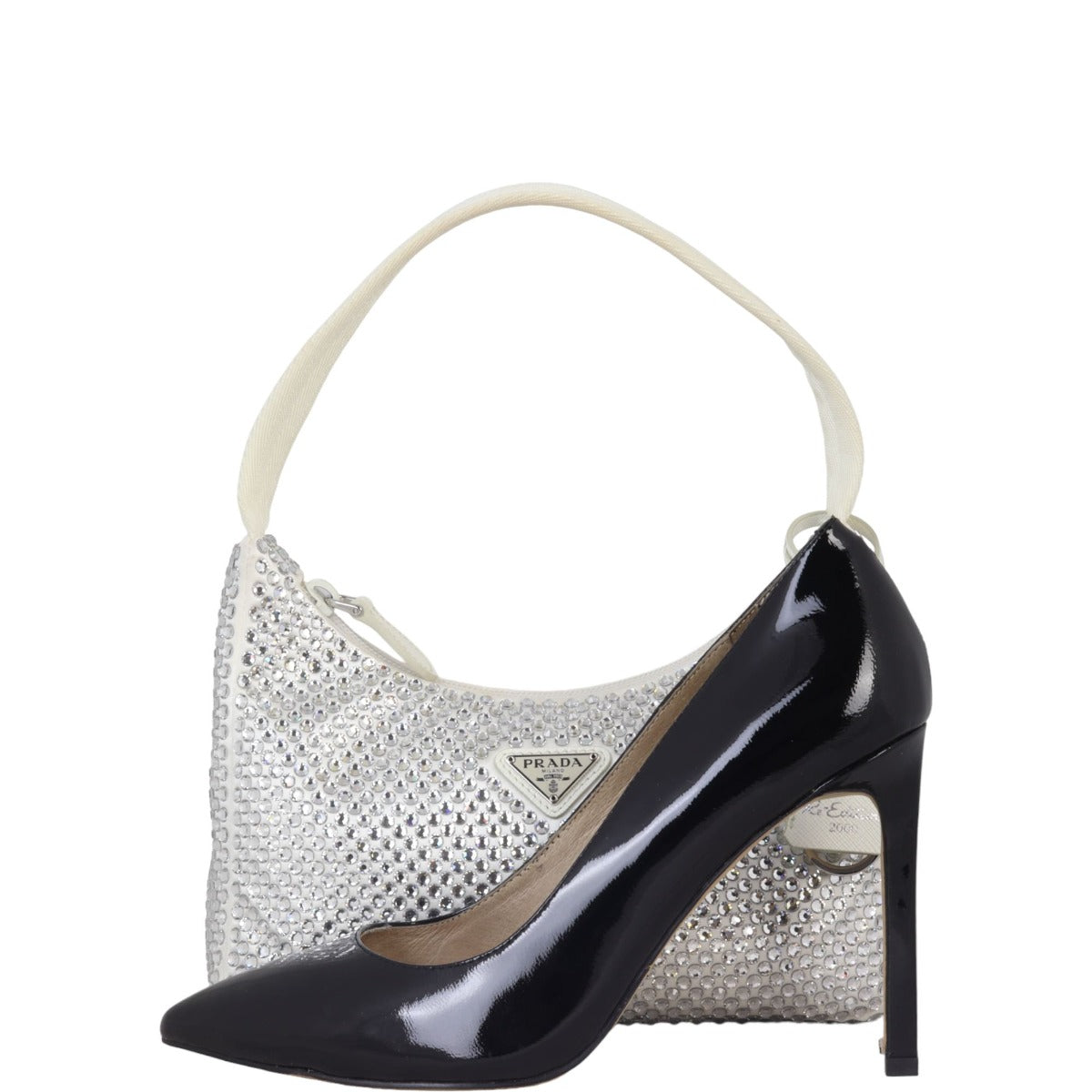 Prada Re-Edition 2000 Satin Crystal Mini Bag