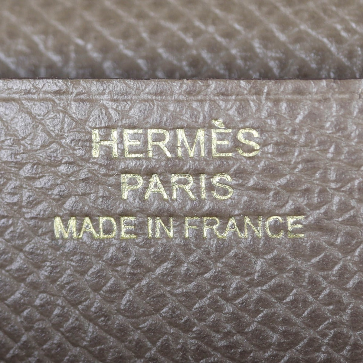 Hermes Bearn Wallet Interior Stamp