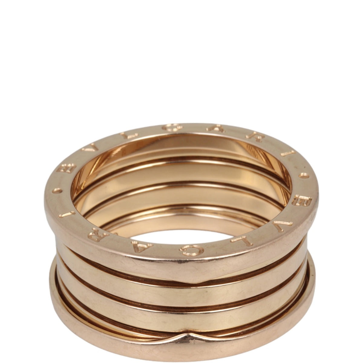 Bvlgari B.Zero1 18k Rose Gold Four Band Ring