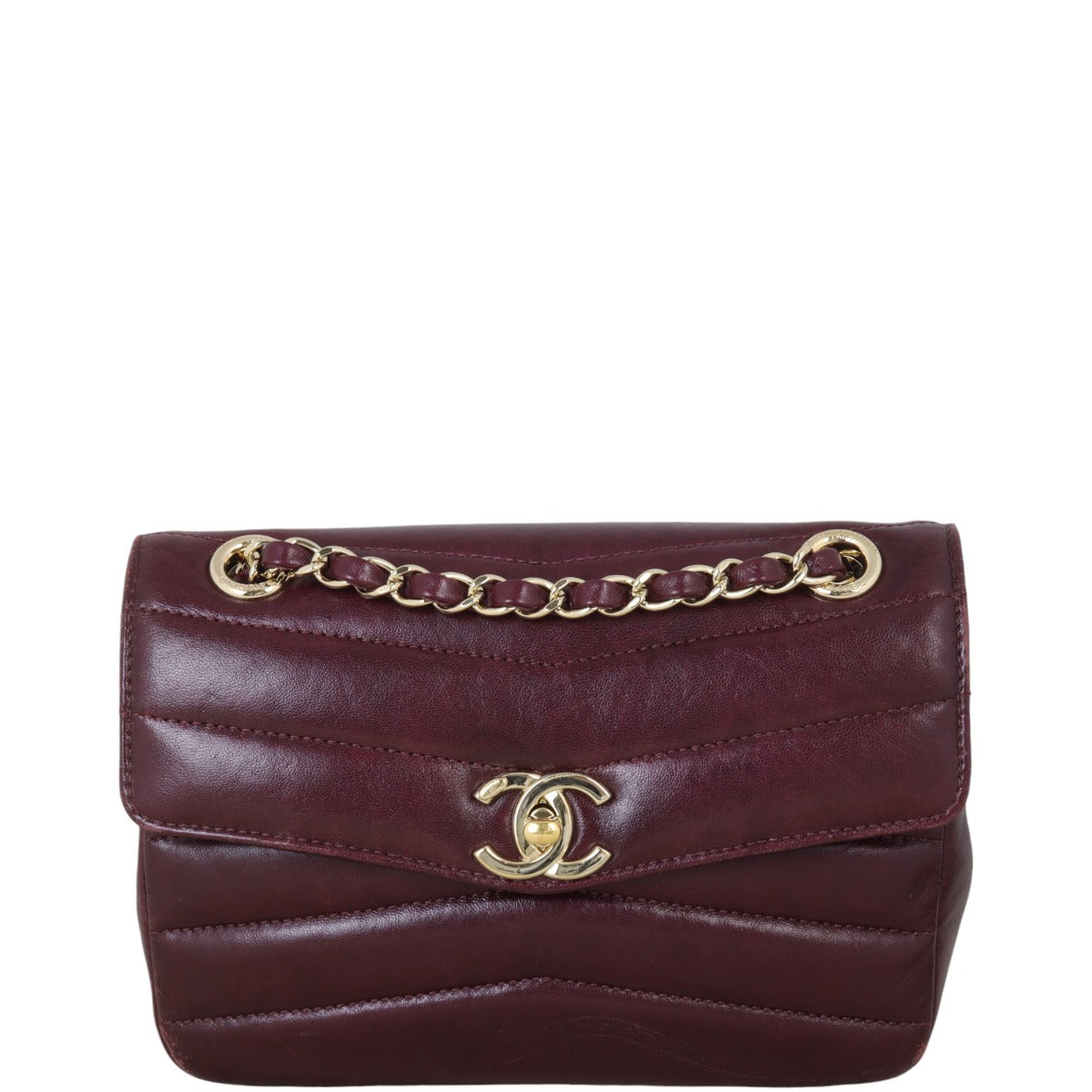 Chanel Chevron Miroir Flap Bag Small