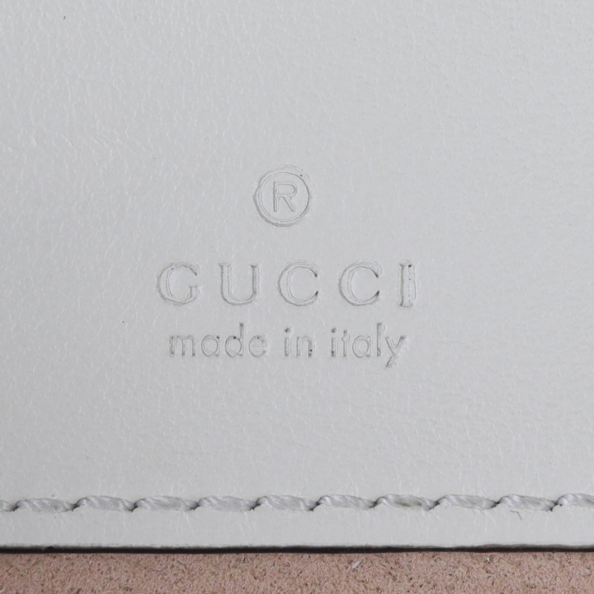 Gucci GG Marmont Mini Bucket Bag Interior Stamp