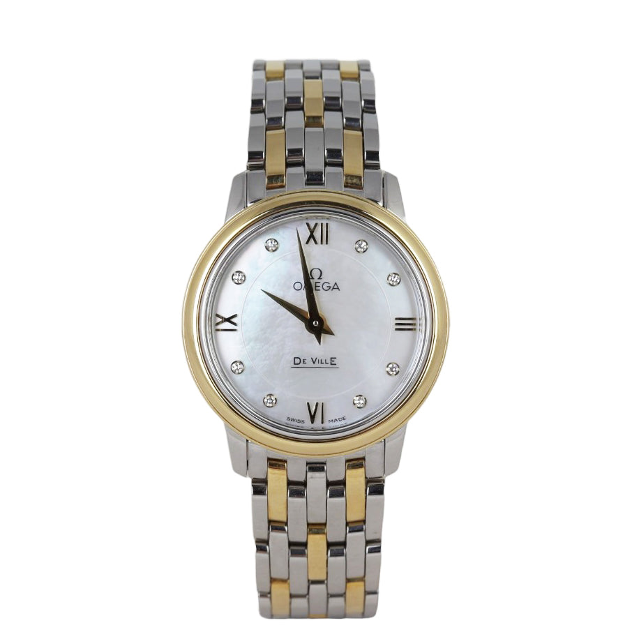 Omega De Ville Prestige Quartz 24.4mm Diamond Watch