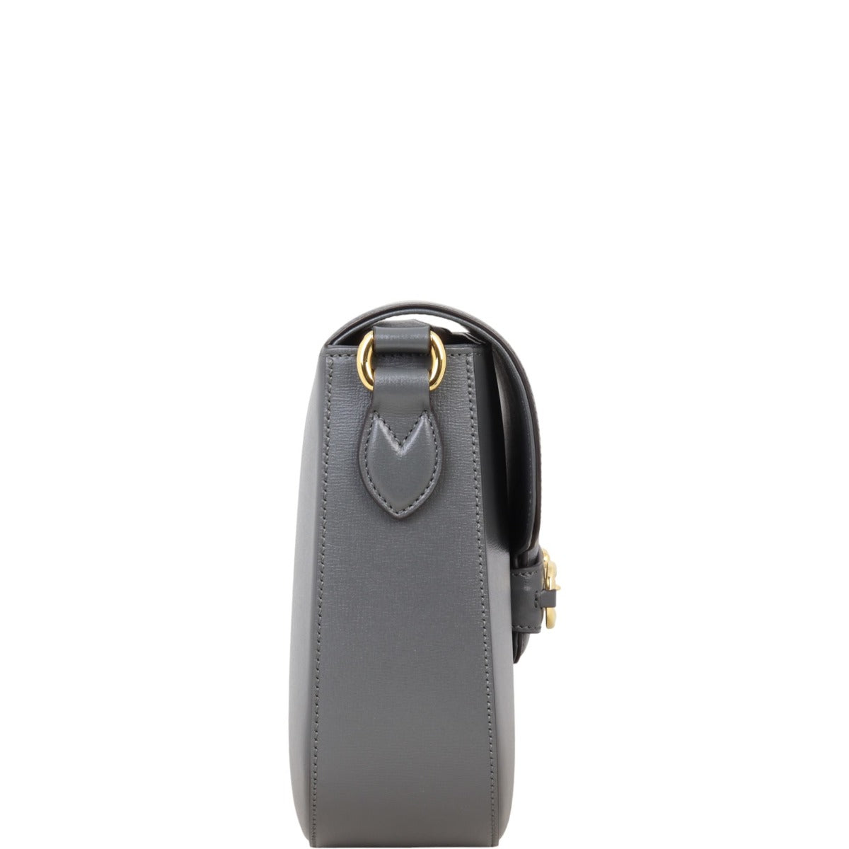 Gucci Leather Horsebit Shoulder Bag Large