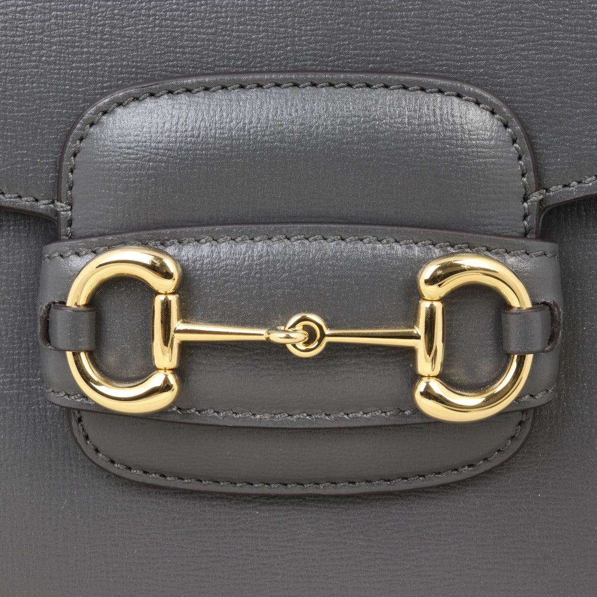 Gucci Leather Horsebit Shoulder Bag Large