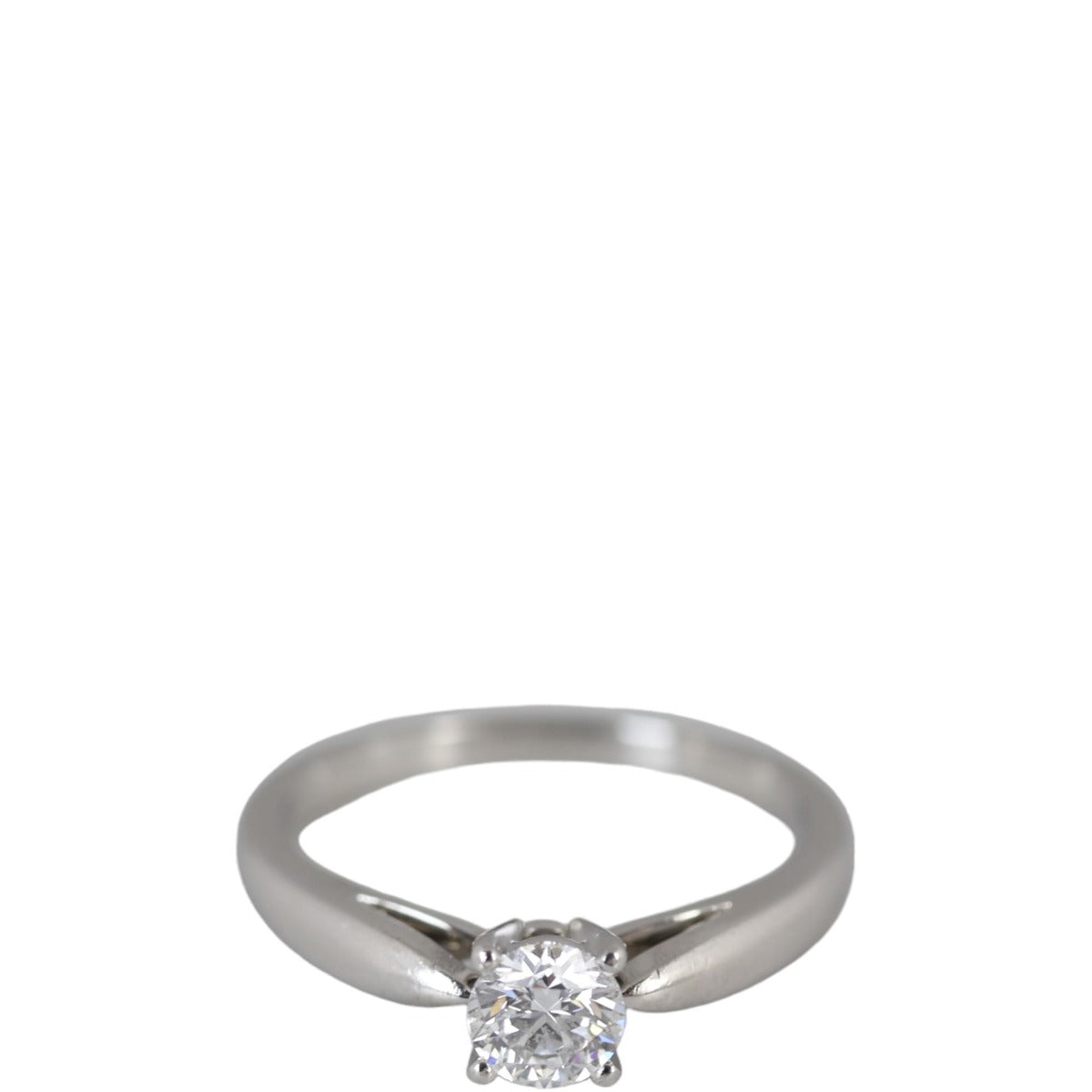 Van Cleef & Arpels Bonheur Solitaire Diamond Platinum Ring