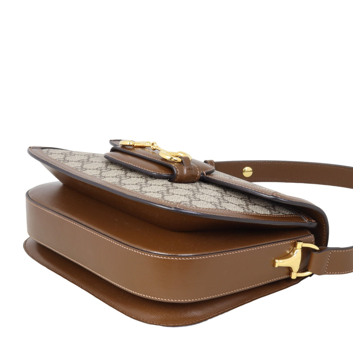 Gucci GG Supreme Horsebit Shoulder Bag