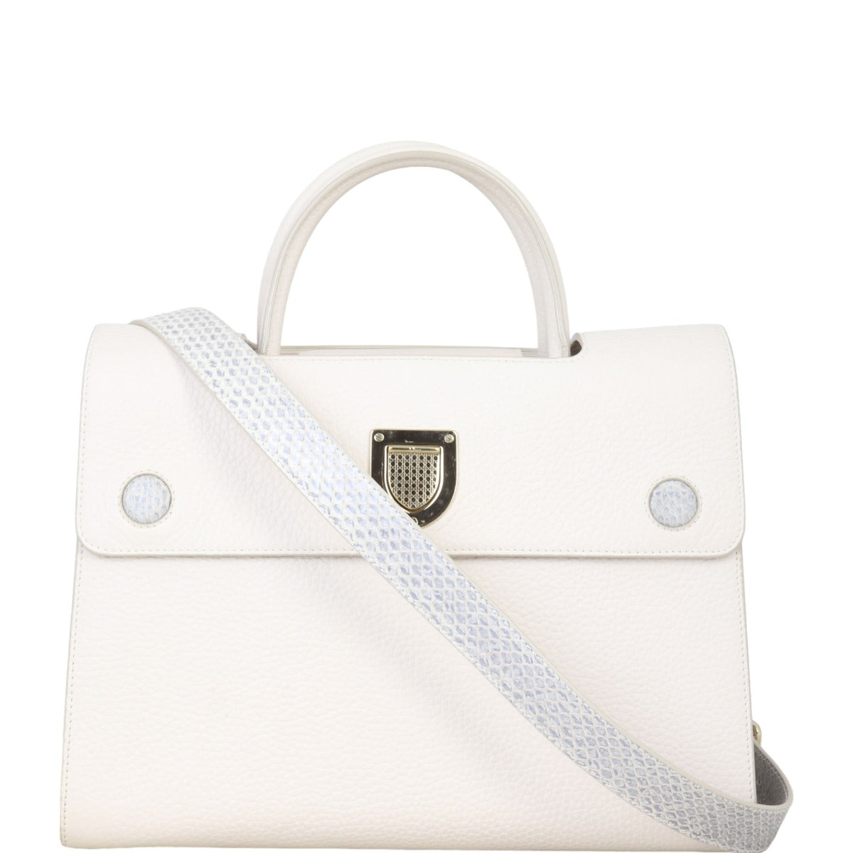 Dior Diorever Medium Satchel Python