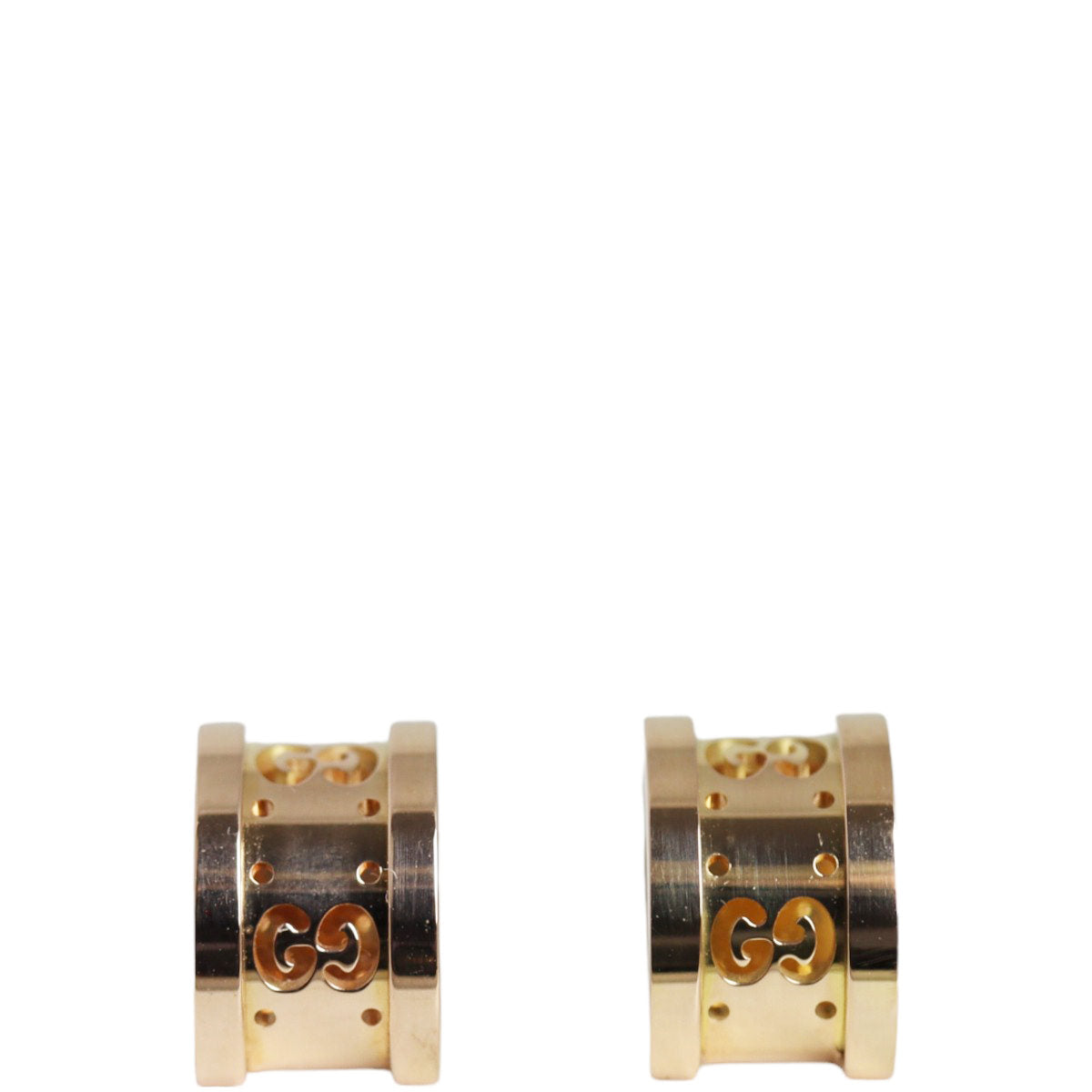 Gucci Icon Twirl 18k Rose Gold Stud Earrings