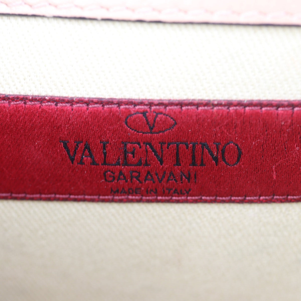 Valentino Glam Lock Small Shoulder Bag Interior Stamp