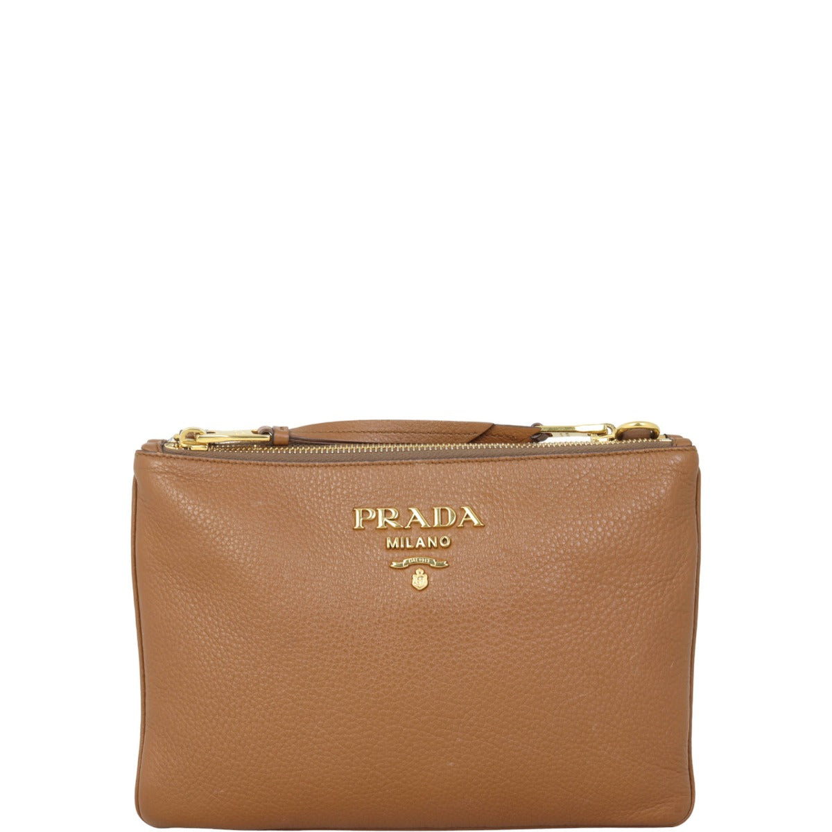 Prada Vitello Phenix Double Zip Crossbody Bag