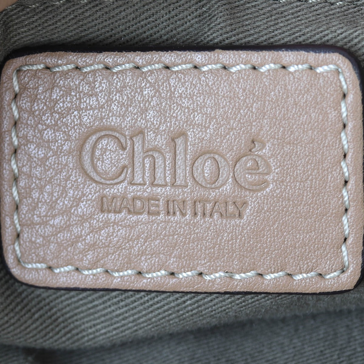 Chloe Marcie Medium Satchel Interior Stamp