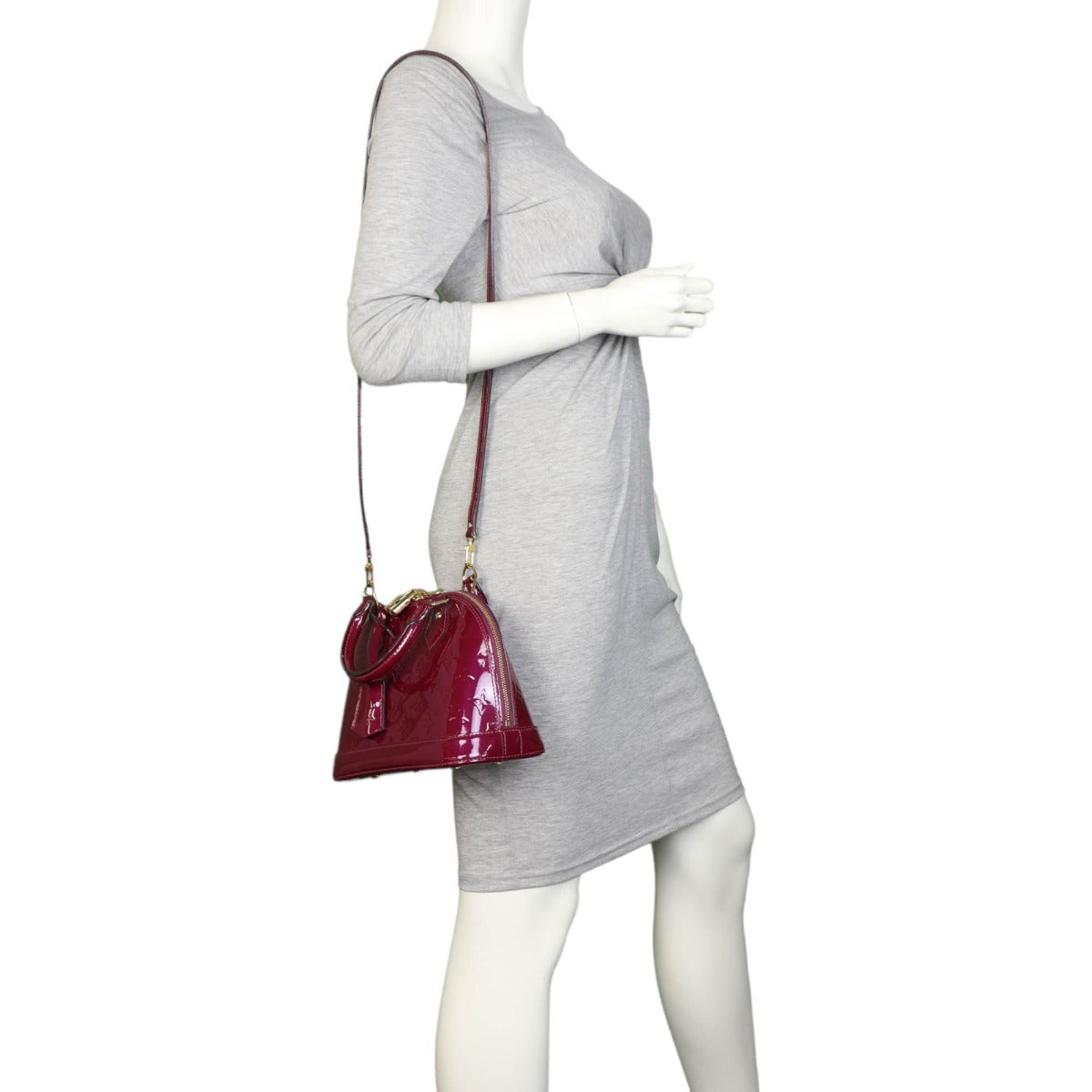 Louis Vuitton Alma BB Monogram Vernis | Rouge Fauviste