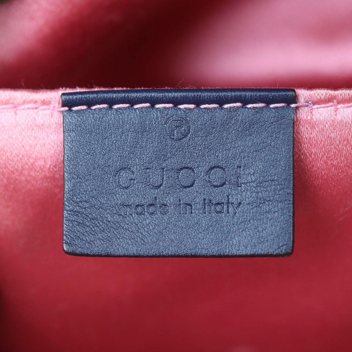 Gucci GG Marmont Denim Backpack Stamp
