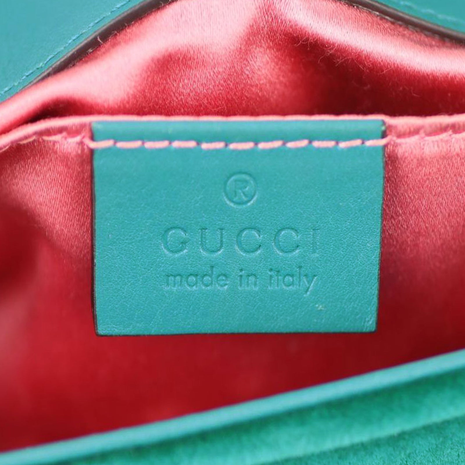 Gucci GG Marmont Velvet Mini Shoulder Bag Stamp