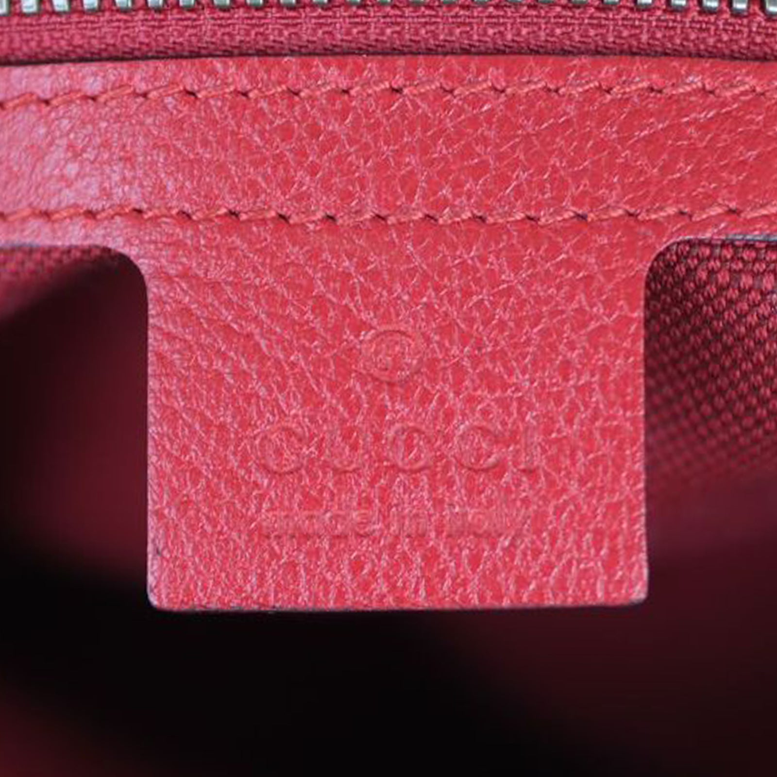 Gucci Striped Canvas Drawstring Backpack Stamp