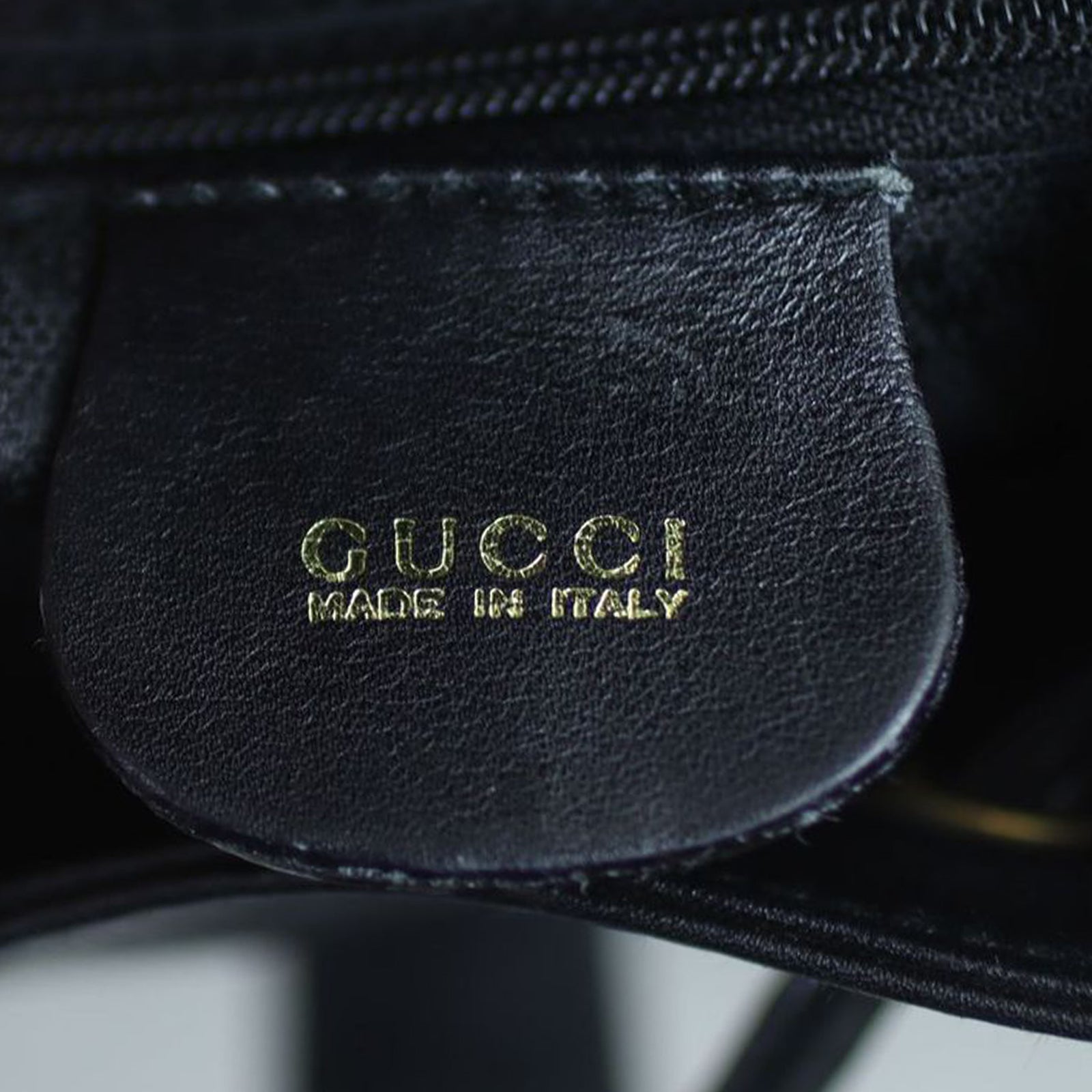 Gucci Bamboo Leather Backpack Stamp