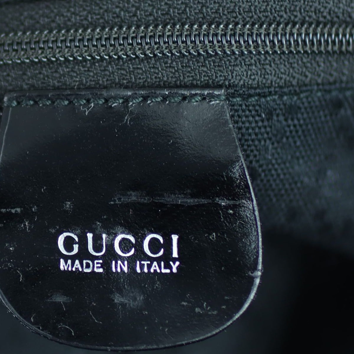 Gucci Nylon Bamboo Handle Tote Stamp
