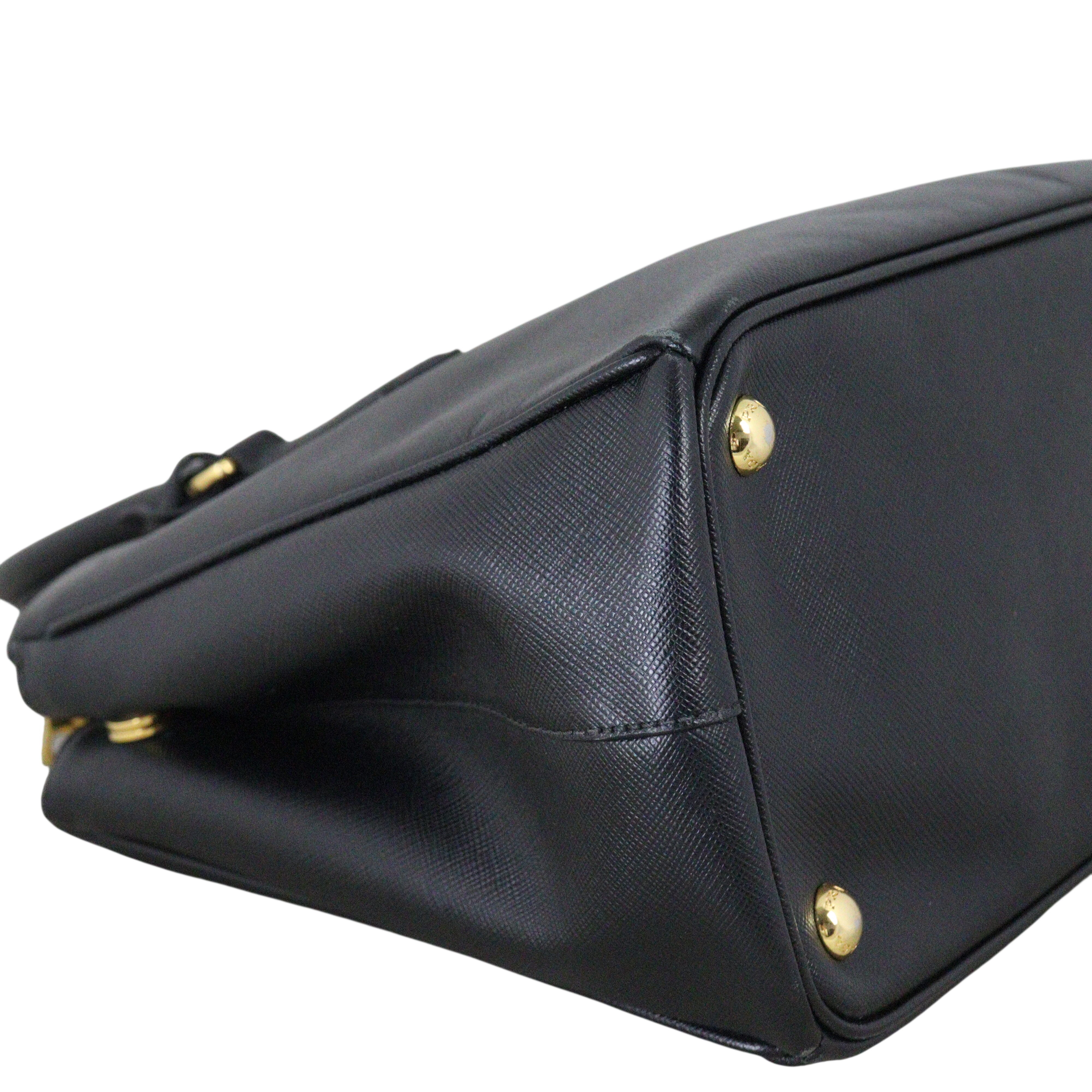 Prada Saffiano Lux Galleria Double Zip Tote Medium