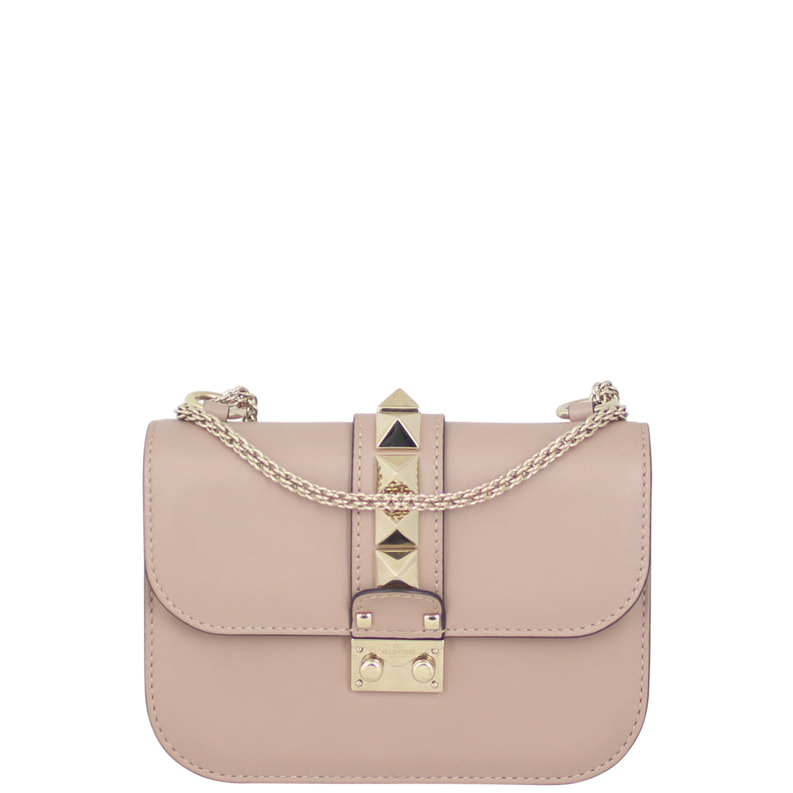 Valentino Glam Lock Small Shoulder Bag Front