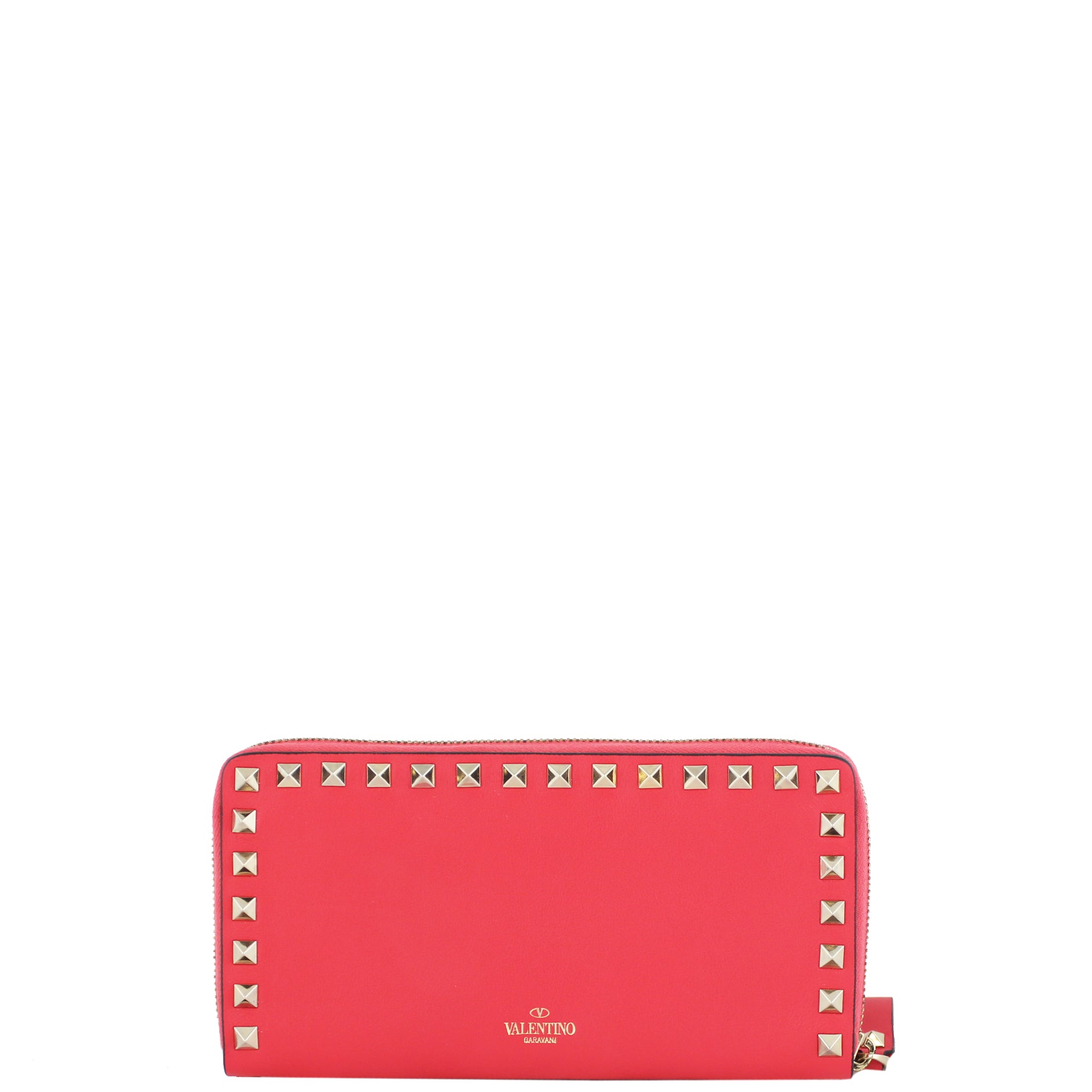 Valentino Rockstud Continental Zip Wallet Front