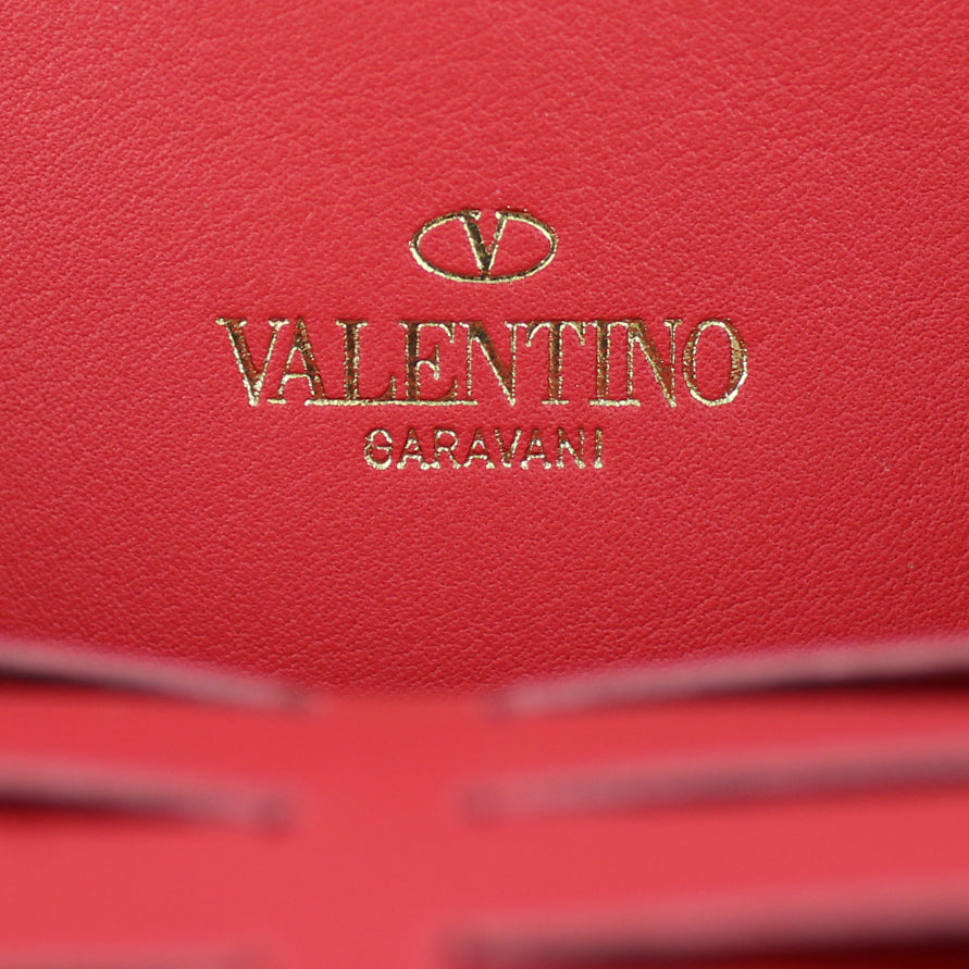 Valentino Rockstud Continental Zip Wallet Stamp