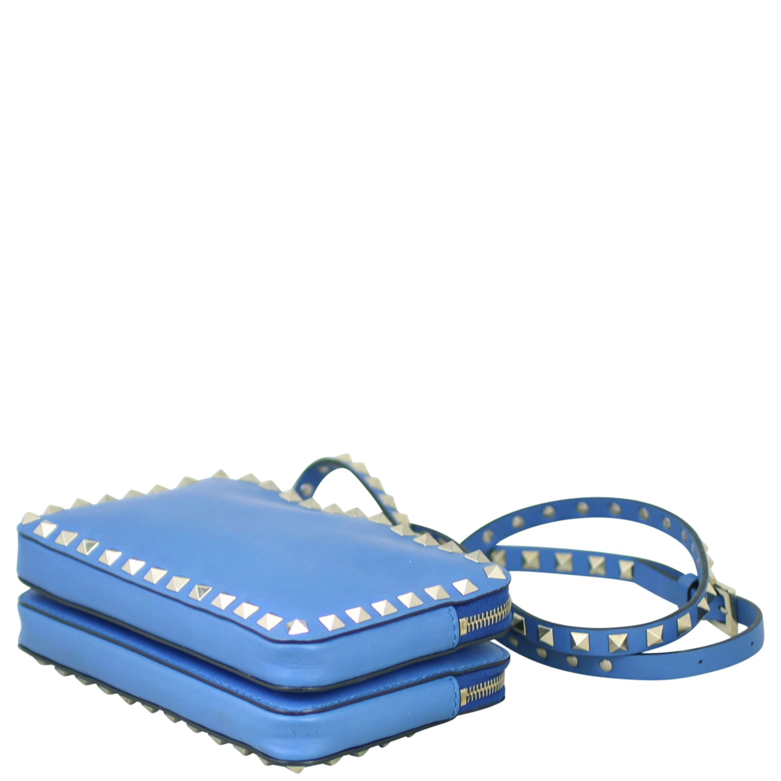 Valentino Rockstud Dual Pouch Crossbody Corner