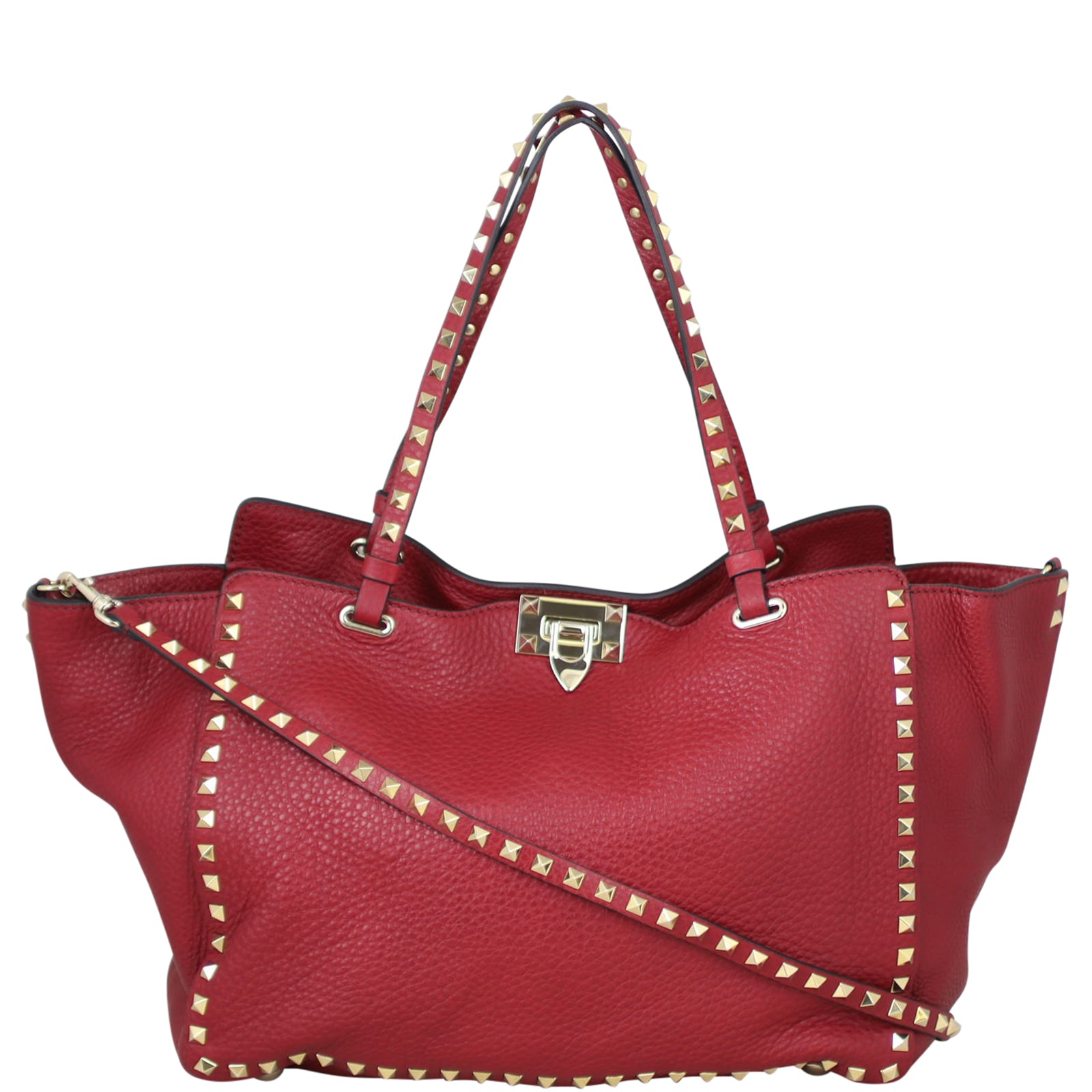 Valentino Rockstud Medium Tote Front