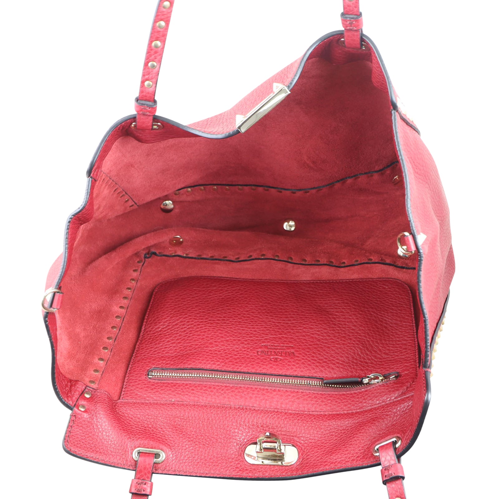 Valentino Rockstud Medium Tote Whole interior