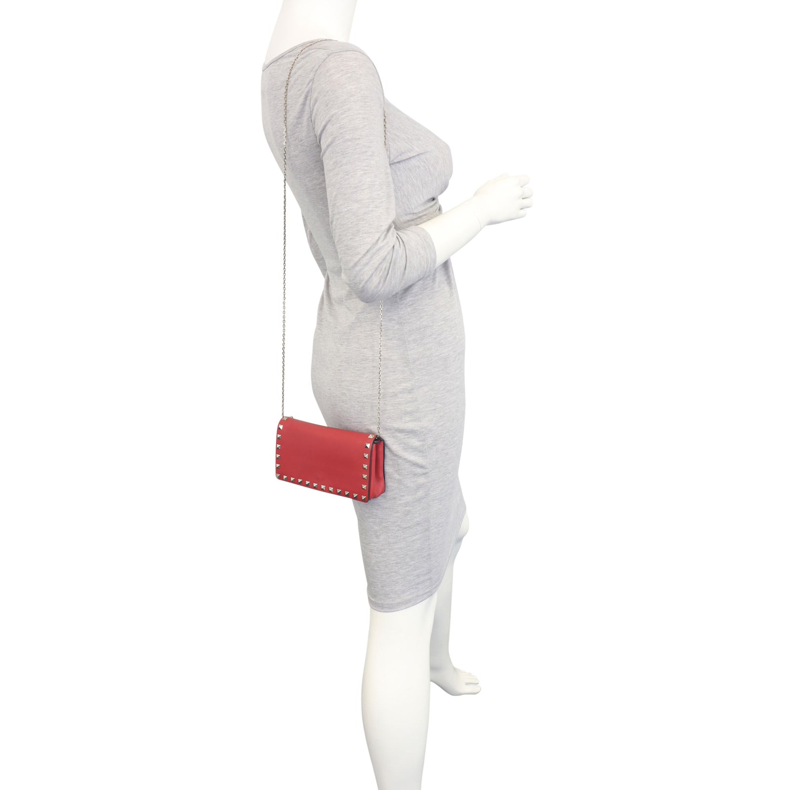 Valentino Rockstud Mini Crossbody Chain Bag Mannequin