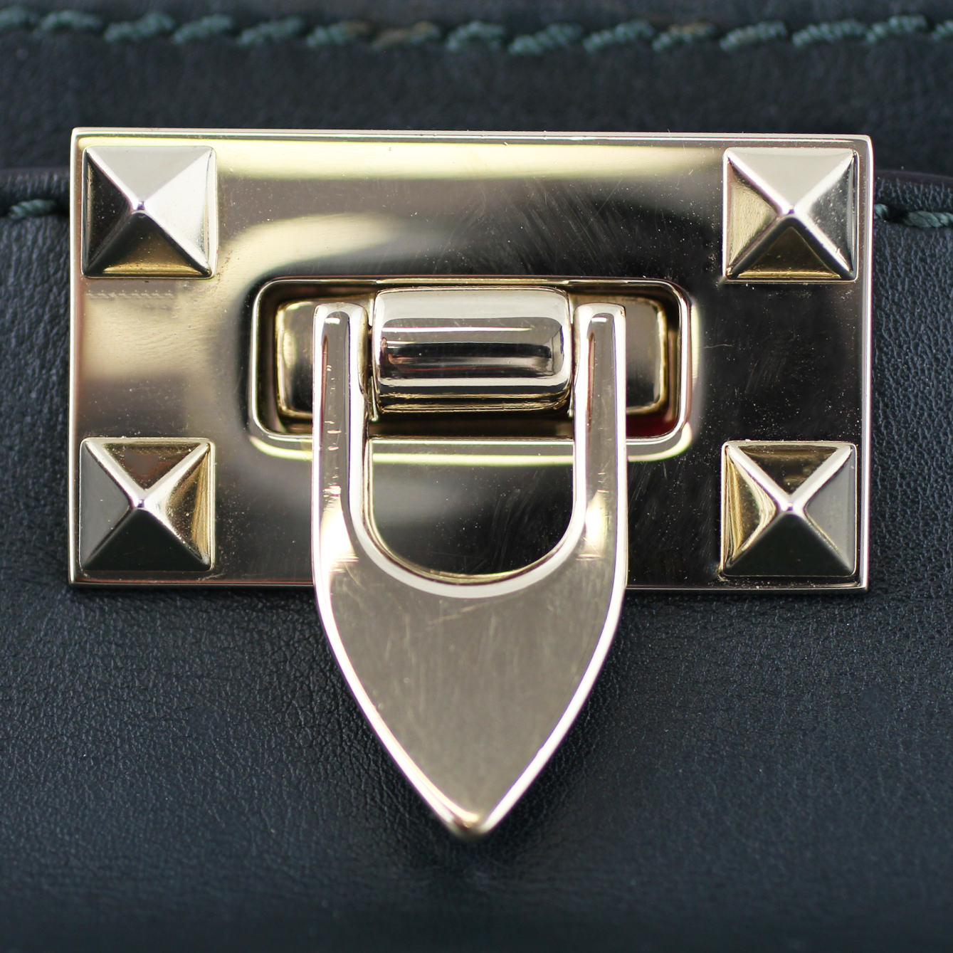 Valentino Rockstud Pagoda Tote Small Lock