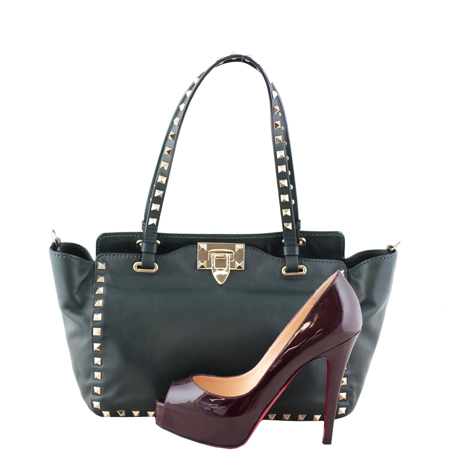 Valentino Rockstud Pagoda Tote Small Scale