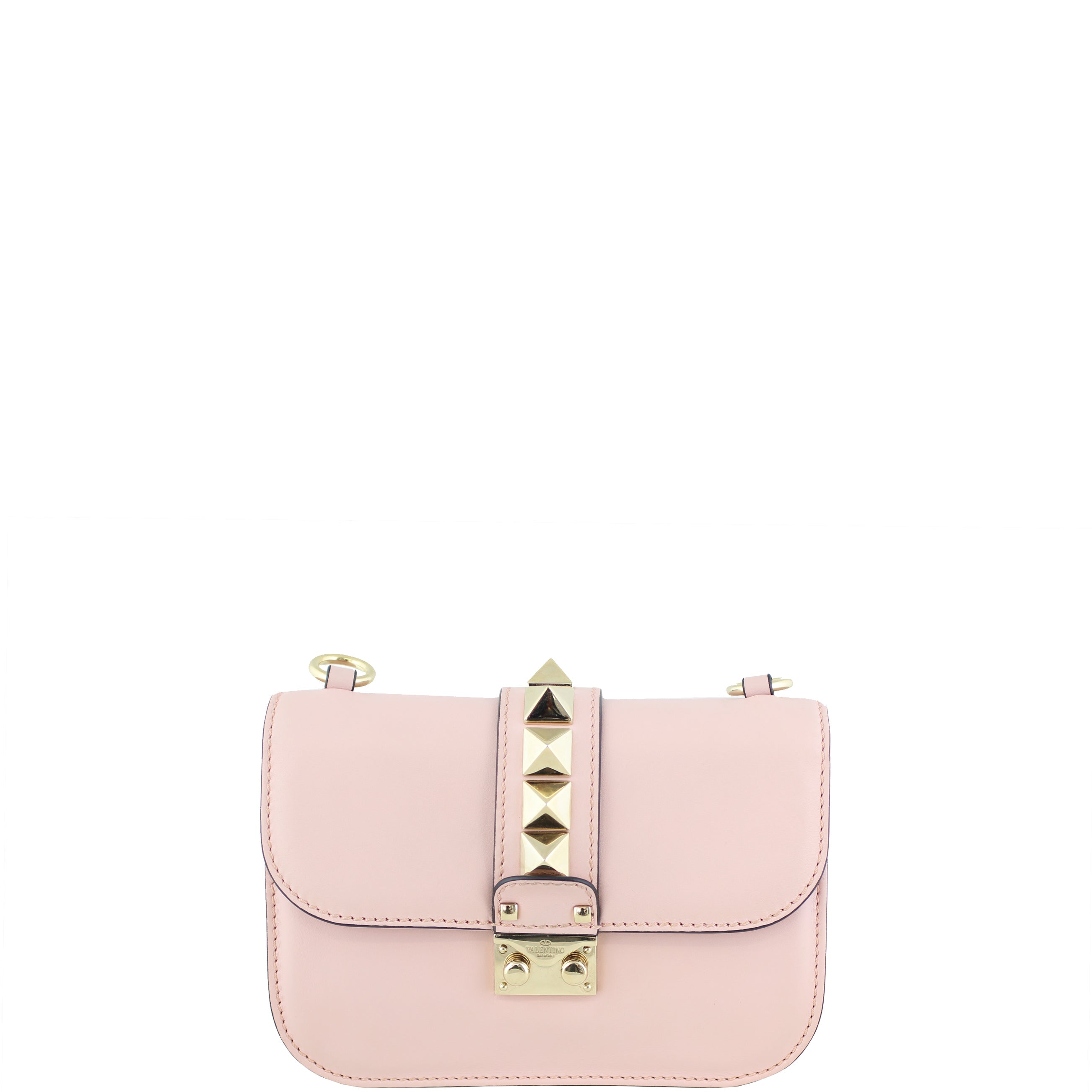 Valentino Small Lock Shoulder Bag Front