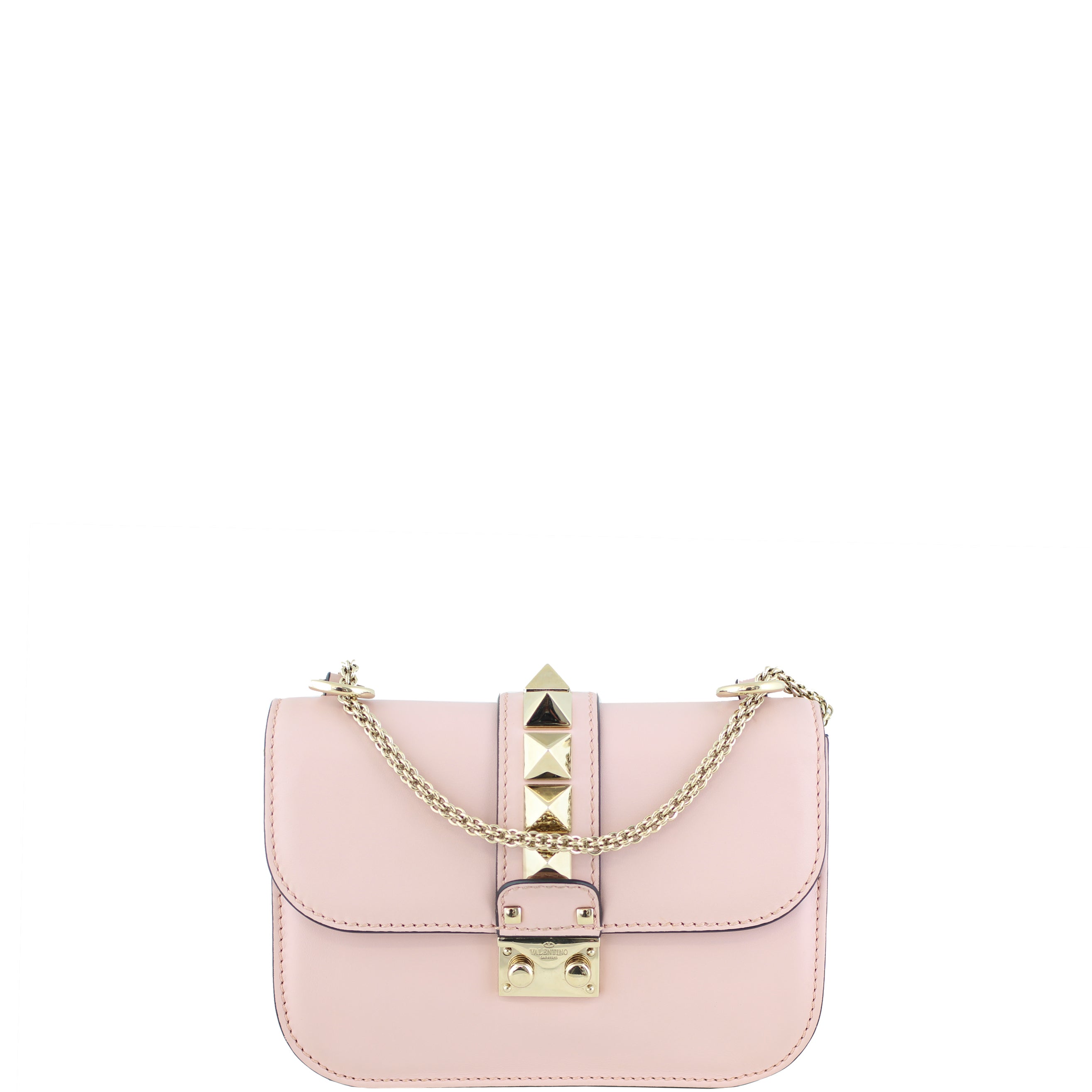 Valentino Small Lock Shoulder Bag Front
